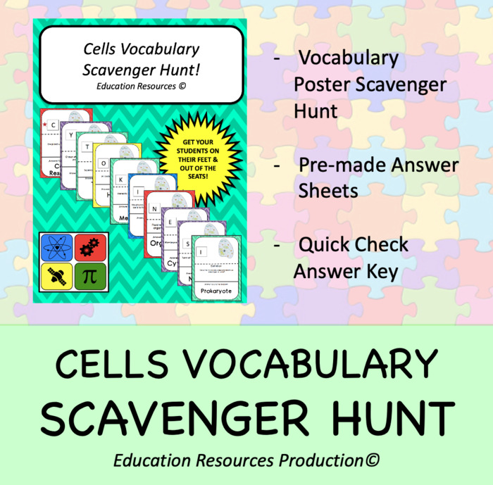Cells Scavenger Hunt Activity | The Storepaperoomates Retail Market - Fast Affordable Shopping