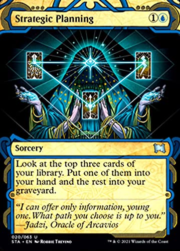 Magic: the Gathering – Strategic Planning (020) – Borderless – Foil-Etched – Strixhaven Mystical Archive