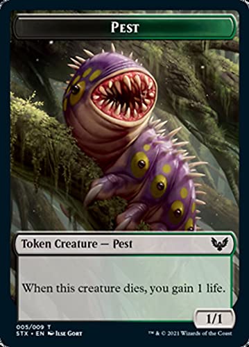 Magic: the Gathering – Pest Token (005) – Strixhaven: School of Mages