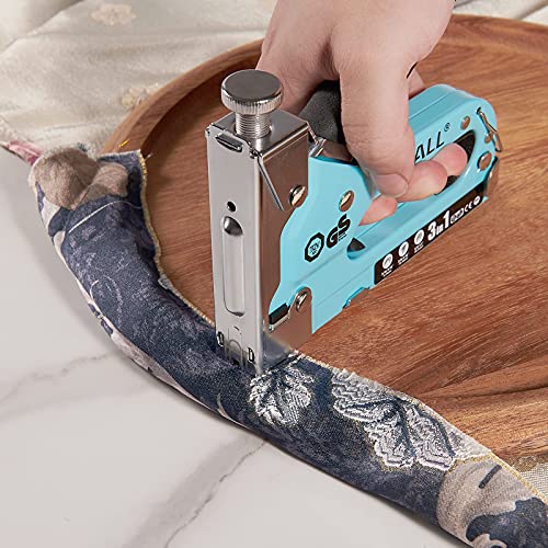 SHALL Staple Gun Heavy Duty, 3-in-1 Upholstery Staple Gun Kit with 3000 Staples, Staple Remover, Manual Brad Nailer with Specific Staples Outlet Position Indicator | The Storepaperoomates Retail Market - Fast Affordable Shopping