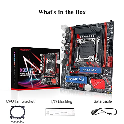 MACHINIST X99 LGA 2011-V3 Motherboard, Micro ATX (Intel 5th/6th Gen) PC Gaming Motherboard with Diagnostic Card (PCIe 3.0, Dual M.2 Slots, 4 Channel DDR4, SATA 6Gb/s) Intel i7 XEON E5 V3/V4 | The Storepaperoomates Retail Market - Fast Affordable Shopping