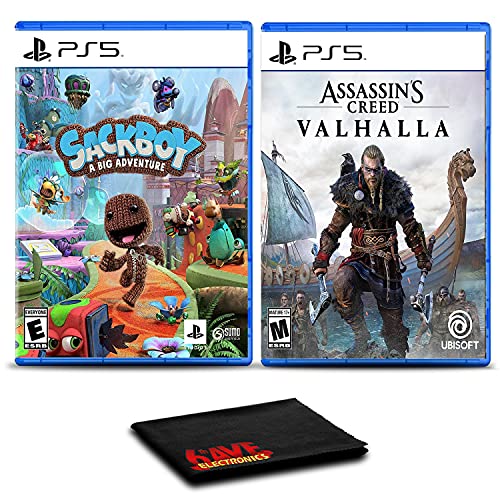 Sackboy: A Big Adventure and Assassins Creed Valhalla – Two Pack Game Bundle For PlayStation 5