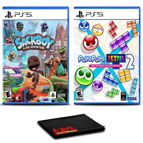 Sackboy: A Big Adventure and Puyo Puyo Tetris 2: Launch Edition – Two Pack Game Bundle For PlayStation 5