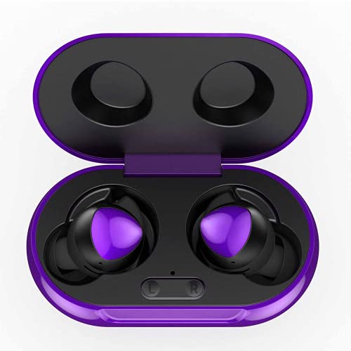 Urbanx Street Buds Plus True Bluetooth Earbud Headphones for BLU Studio Mega 2019 – Wireless Earbuds w/Noise Isolation – Purple (US Version with Warranty)