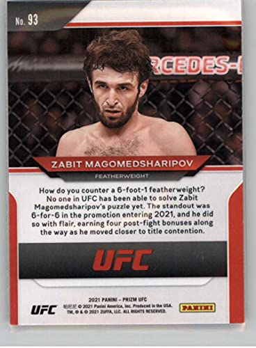 2021 Panini Prizm UFC MMA #93 Zabit Magomedsharipov Featherweight Vertical Official Mixed Martial Arts Trading Card in Raw (NM or Better) Condition | The Storepaperoomates Retail Market - Fast Affordable Shopping