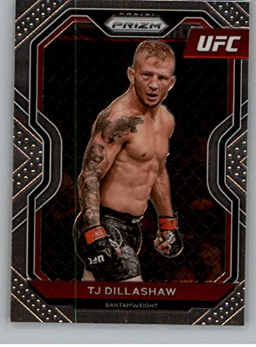 2021 Panini Prizm UFC MMA #23 TJ Dillashaw Bantamweight Vertical Official Mixed Martial Arts Trading Card in Raw (NM or Better) Condition