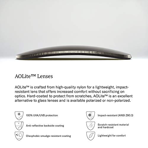 AO-1002 Sunglasses – Gunmetal – True Color Gray AOLite Nylon Lenses – 51-19-145 | The Storepaperoomates Retail Market - Fast Affordable Shopping