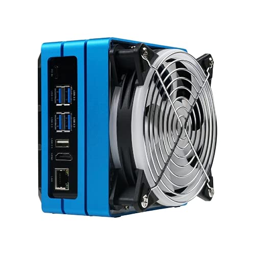 Seeed Studio Jetson Mate with Case&Cooling Fan, Compatible with NVIDIA Jetson Nano/NX, Jetson Nano/NX Carrier Board for GPU Cluster GPU Server and Homelab.