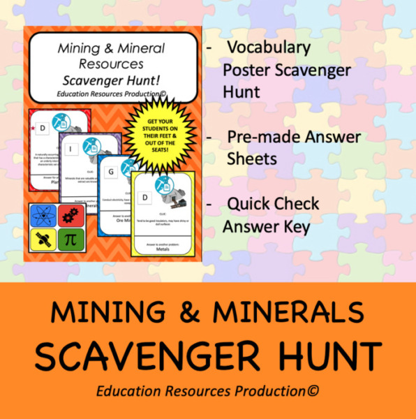 Mineral Exploration & Mining Scavenger Hunt Activity
