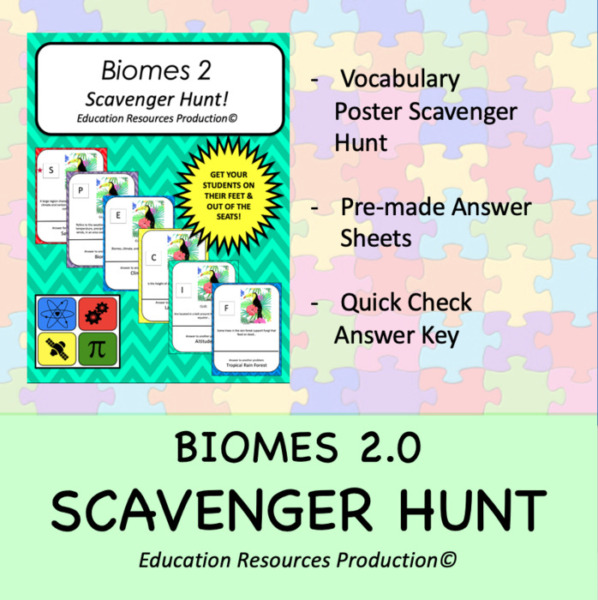Biomes 2.0 Scavenger Hunt Activity