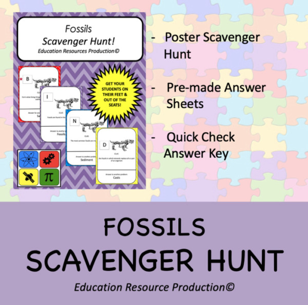 Fossils Scavenger Hunt Activity