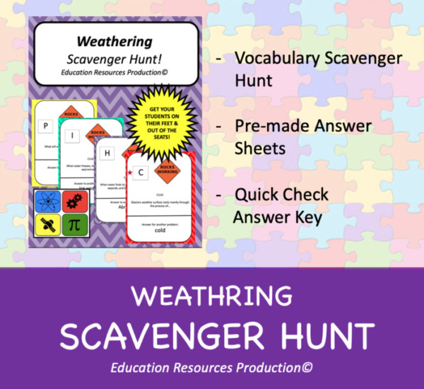 Weathering Scavenger Hunt Activity