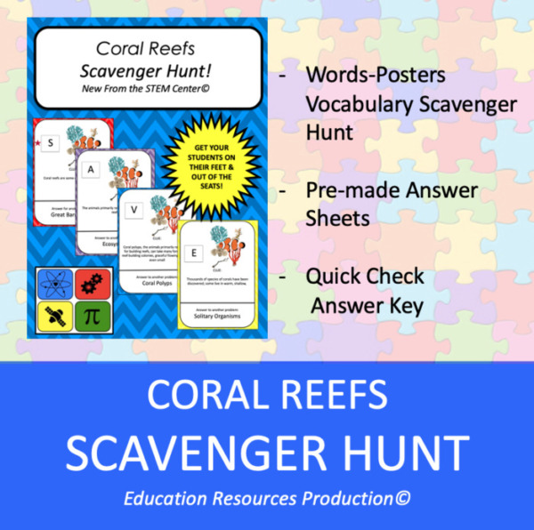 Coral Reefs Scavenger Hunt Activity