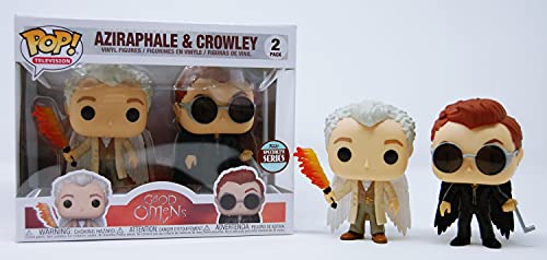 POP Funko TV Good Omens Aziraphale & Crowley Specialty Series Figures, 2-Pack