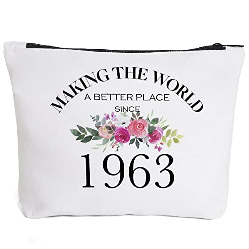 60th Birthday Gifts for Women Mom Grandma Aunt BFF Friends Teacher Boss Staff Colleague Coworker-Making The World Since 1963- 60 Years Old Gifts Ideas For Women Turning 60 Wife Sisters Her