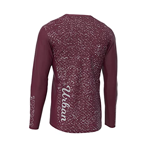 Men’s Long Sleeve MTB Mountain Bike Cycling Jersey (Maroon, X-Large, x_l) | The Storepaperoomates Retail Market - Fast Affordable Shopping