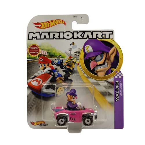 DieCast Hotwheels Mario Kart Waluigi Badwagon – Toty Winner 2021,Multicolor