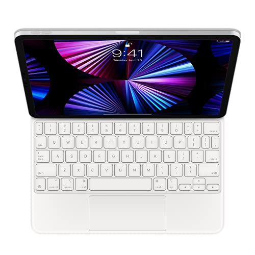 Apple Magic Keyboard for iPad Pro 11-inch (4th, 3rd, 2nd and 1st Generation) and iPad Air (5th and 4th Generation) – US English- White