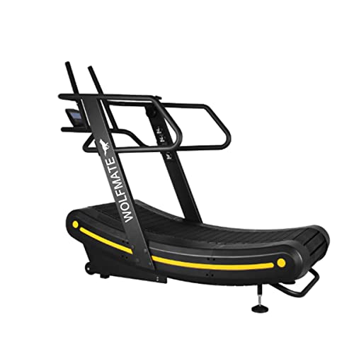 WOLFMATE Fitness Curved Treadmill, Air Runner, Non-Electric Motorized Treadmill with Resistance Adjustment MND-Y600B-1