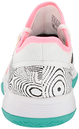 adidas Ubersonic 4 Tennis Shoe, White/Acid Red/Core Black, 2 US Unisex Big Kid | The Storepaperoomates Retail Market - Fast Affordable Shopping