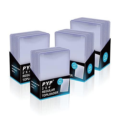 P.Y.P Protect You Play 3″x4″ Toploader Card Sleeves Combo of 100ct Top loaders + 100 Penny Sleeves for 35pt Sports Photos MTG Magic Poke Yugioh Baseball Card Protectors Games Collection | The Storepaperoomates Retail Market - Fast Affordable Shopping