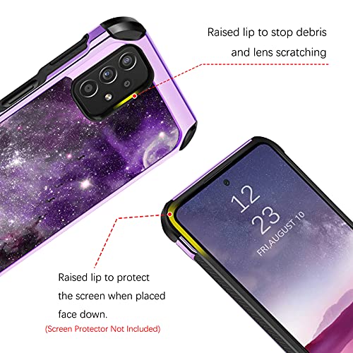 BENTOBEN Samsung Galaxy A32 5G Case, Slim Fit Glow in The Dark 2 in 1 Heavy Duty Rugged Hybrid Soft TPU Bumper Hard PC Shockproof Protective Cases Cover for Samsung Galaxy A32 5G 6.5″, Nebula/Galaxy | The Storepaperoomates Retail Market - Fast Affordable Shopping