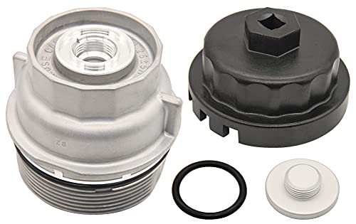 Oil Filter Housing Cap Assembly,Compatible with Toyota Avalon Camry Highlander RAV4 Sienna Tacoma Venza,ES300h RC350 RX350,Scion tC,Replace 15620-36020,15620-36010,15643-31050