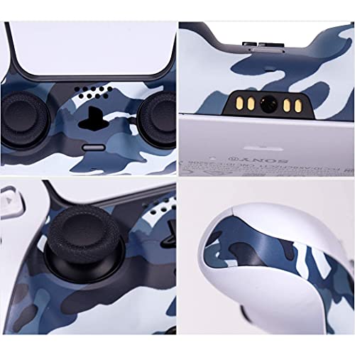 PS5 Camouflage Blue Replacement Shell (Controller Decorative Strip, Controller Faceplatewith 4 cat type Thumbs Grips) | The Storepaperoomates Retail Market - Fast Affordable Shopping