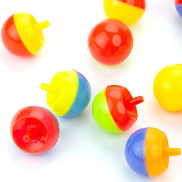 Bulk Toys – Tippy Tops – 25 Pcs Spinning Tops for Kids – Flip Upside Down Spinning Toys – Spinning Top Party Favors for Kids – Plastic Spinning Tops Bulk Gifts for Kids