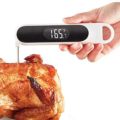 Dash Precision Quick-Read Meat Thermometer – Waterproof Kitchen and Outdoor Food Cooking Thermometer with Digital LCD Display – BBQ, Chicken, Seafood, Steak, Turkey, & Other Meat, Batteries Included