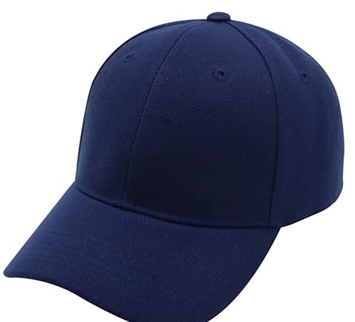 Pen Kit Mall – Top Level Baseball Cap Men Women – Classic Adjustable Plain Hat Men Women Adjustable Golf Hiking Outdoor Headwear (Navy)