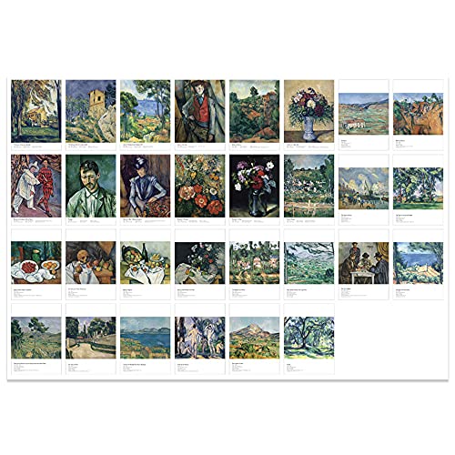 30 pcs Art Vintage Postcards Art Printing with Mailing Side for Mailing Business Christmas Holiday Birthday Artist Postcards (Paul Cézanne)