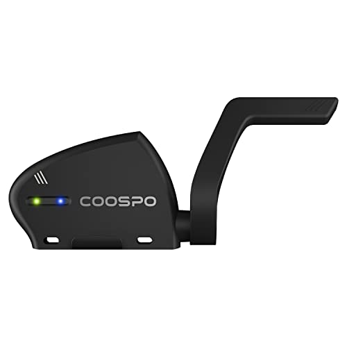 COOSPO Cadence and Speed Sensor, 2 in 1 Bluetooth ANT+ RPM Cycling Cadence Sensor, Wireless Bike Speed Sensor for Bicycle, Compatible Cycling Computer Runtastic Pro, Zwift, UA Run, Rouvy,Openrider