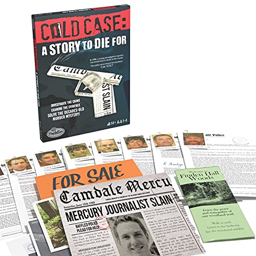 Think Fun Cold Case: A Story to Die for– A Murder Mystery Game in a Box for Ages 14 and Up 2021