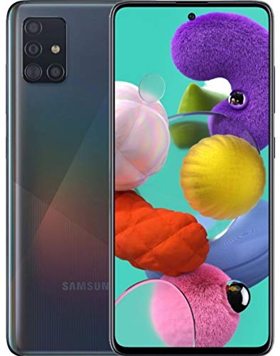 Samsung Galaxy A51 5G A516U Android Cell Phone | US Version | 128GB Storage | Long-Lasting Battery for Gaming, 6.5” Infinity Display, Quad Camera | Black – AT&T Locked – (Renewed)