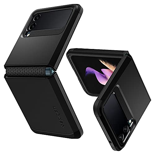 Spigen Tough Armor [Hinge Protection Technology] Designed for Galaxy Z Flip 3 5G Case (2021) – Black
