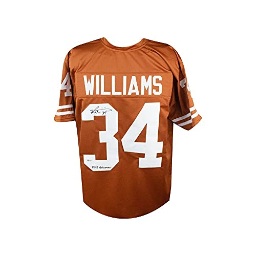 Ricky Williams 1998 Heisman Autographed Texas Longhorns Custom Football Jersey – BAS COA