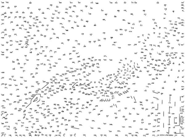 Dragon in Flight Epic Dot-to-Dot / Connect the Dots PDF