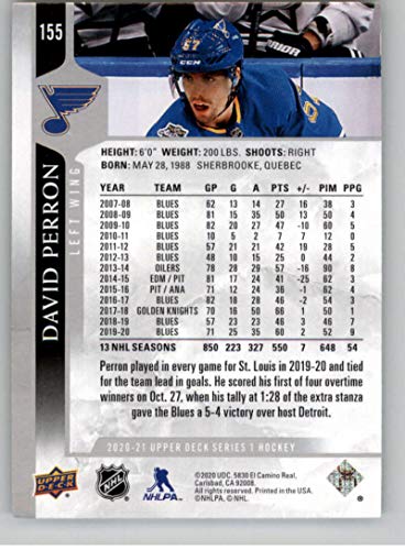 2020-21 Upper Deck #155 David Perron St. Louis Blues NHL Hockey Trading Card | The Storepaperoomates Retail Market - Fast Affordable Shopping