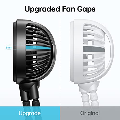 GUSGU Portable Fan Battery Operated, Small Stroller Fan with Flexible Tripod Clip-on for Baby, USB Rechargeable and Handheld Cooling Fan for Travel, Car Seat, Camping, and Bedroom | The Storepaperoomates Retail Market - Fast Affordable Shopping