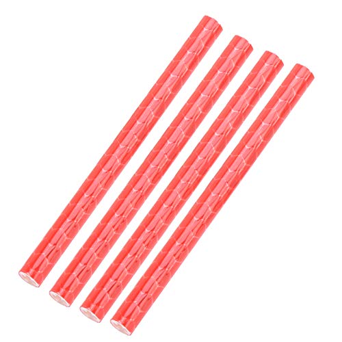 VGEBY 12Pcs Bicycle Bike Wheel Spoke Reflector Strip Wraps Tubes Very Bright Safety Tire Lights for Kids Adults(red) Sportinggoods Ride Other