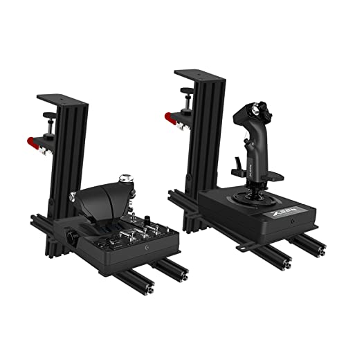 Hikig 2 Set The Desk Mount for The Flight Sim Game Joystick, Throttle and Hotas Systems Compatible with Logitech X56, X52, X52 Pro, Thrustmaster T-Flight Hotas,Thrustmaster T.16000M, Thrustmaster TCA