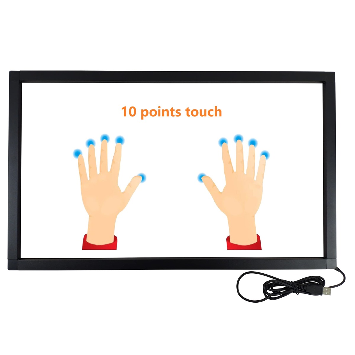 DeYoWo 55 Inch 10 Points Interactive Infrared IR Touch Screen Overlay Frame Free Driver, Design for Touch TV, Touch Monitor, Interactive White Board, Touch Kiosks and Digital Signage | The Storepaperoomates Retail Market - Fast Affordable Shopping