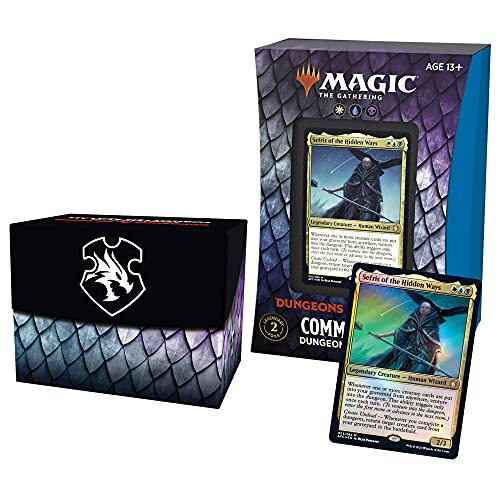 Magic The Gathering Adventures in The Forgotten Realms Commander Deck – Dungeons of Death (White-Blue-Black)
