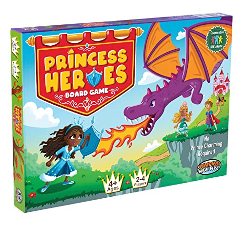 Princess Heroes Board Game! Cooperative Learning Game for Kids Age 4 to 8 – Children 4 and Up Develop Confidence and New Skills Through Play.