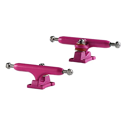 NOAHWOOD Fingerboards Parts Professional Prince II Trucks (34mm) + Update Self-Locking Nuts (Pink)