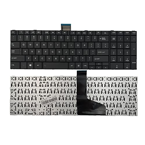 LXDDP Laptop Replacement Keyboard for Toshiba Satellite C850 C855 C855D L850 L855 L855D L875D P850 P875 P855 New US Layout Black 