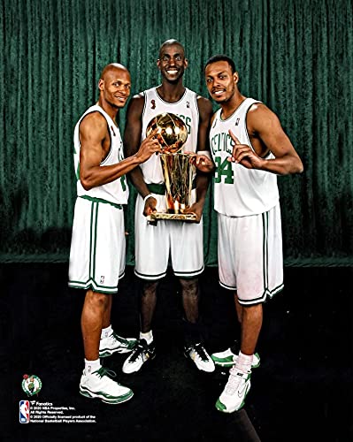Ray Allen, Kevin Garnett, & Paul Pierce 2008 Basketball Champions Celtics 8″ x 10″ Photo