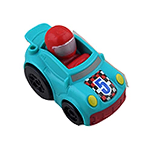 Replacement Car for Little People Launch ‘n Loop Raceway – GMJ12 ~ Replacement Blue / Teal Vehicle with Driver