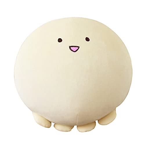 MDXMY Stuffed Octopus Plush Toy Fat Octopus Stuffed Animals Pillow Cute Chubby Doll Gift (White 15.7 Inch)